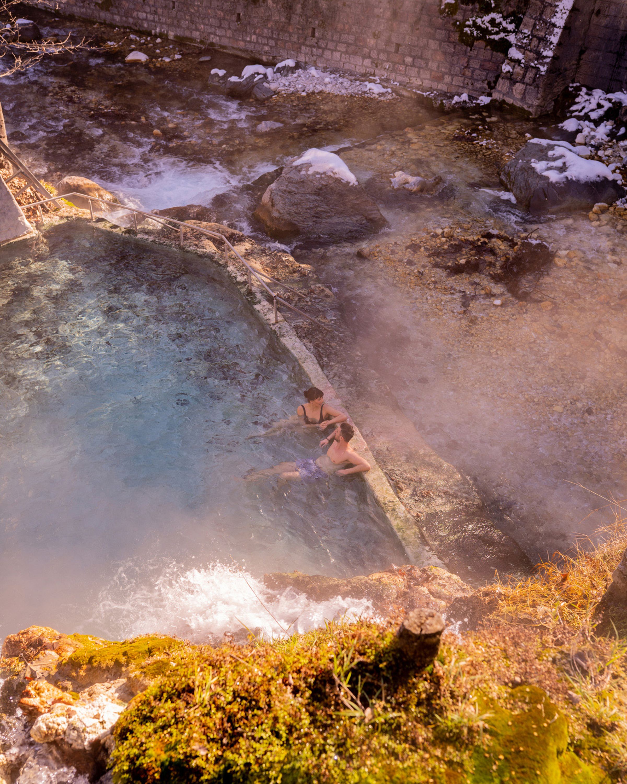 Bathing in Pozar thermal baths photo